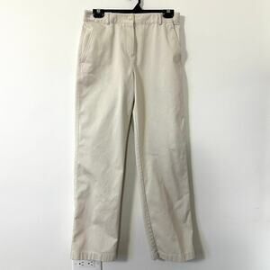 L.L. Bean Classic Fit Chinos Dress Pants 6R Beige Cotton Straight Quiet Luxury